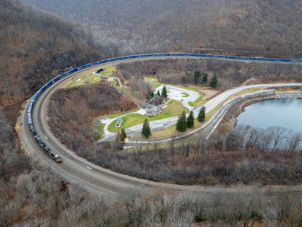 The Horseshoe Curve From Above